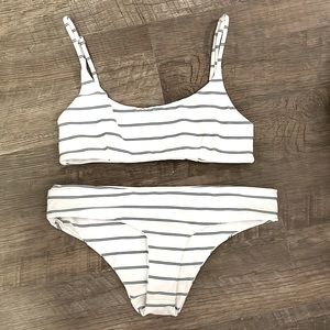 Faithfull the Brand Striped Bikini Set